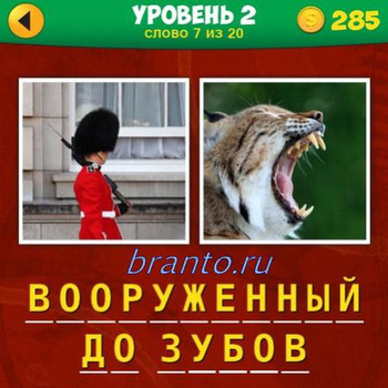 два фото одна фраза прохождение на айфоне, уровень 2 задание 7: защитник, солдат в черной шапке, тигр открыл рот