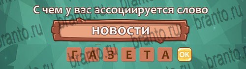 разгадки, помощь на игру Ассоциации из одноклассников Уровень 15 слово 5