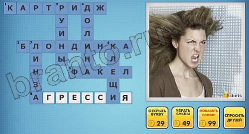 отгадки фото кроссворды одноклассники уровень 256