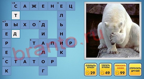 Фото-кроссвороды микс подсказки уровень 614