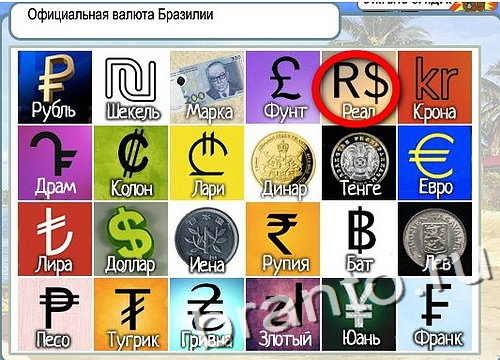 Горячо-Холодно ответы в картинках Уровень 2846 Официальная валюта Бразилии