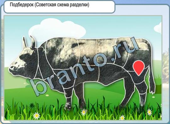 Помощь на игру Горячо-Холодно Уровень 874 Подбедерок корова туша
