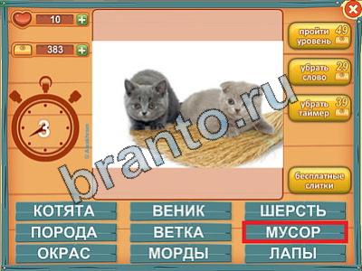 ответы на игру Лишнее слово в скриншотах Уровень 182