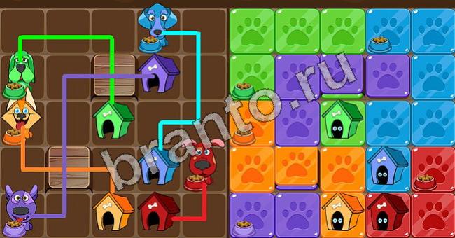 решения для игры Пёс Флоу уровень 28