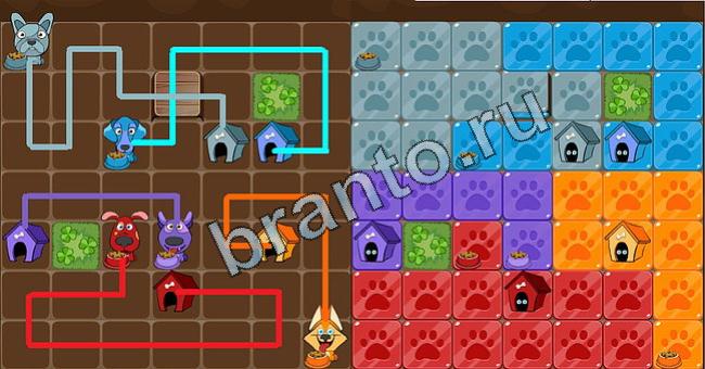 Помощь на игру Пёс Флоу Уровень 154