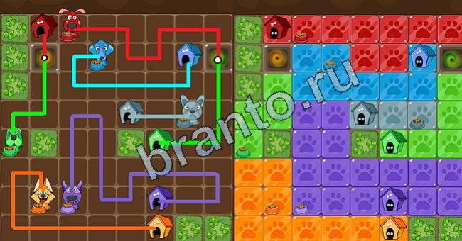 решения для игры Пёс Флоу Уровень 178