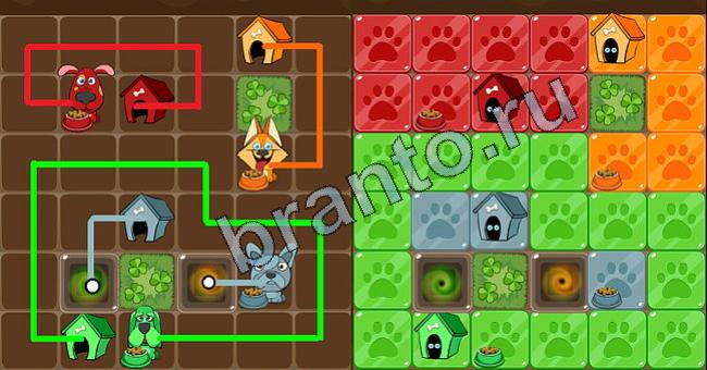 Решения на игру Пёс Флоу Уровень 203