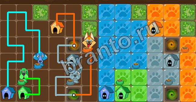 Помощь на игру Пёс Флоу Уровень 204