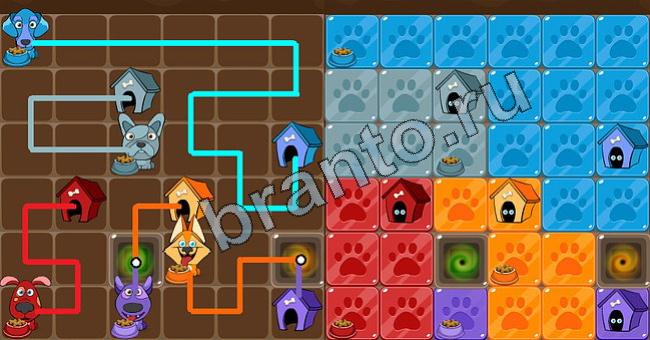 ответы на игру в одноклассниках Пёс Флоу Уровень 206