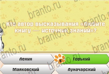 Самый умный котёнок в Одноклассниках подсказки Уровень 283