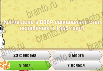 игра Самый умный котёнок в Одноклассниках ответы Уровень 519