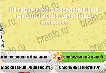 Самый умный котёнок ответы на все задания Уровень 817