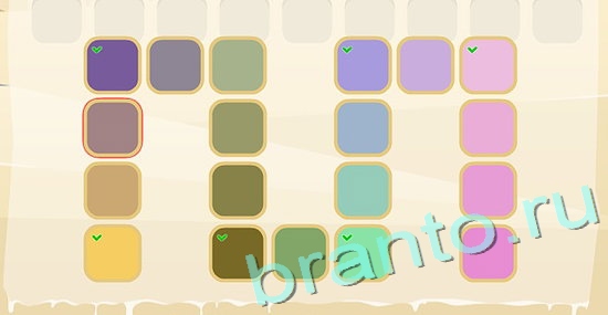 ответы на игру Цвета в одноклассниках уровень 101