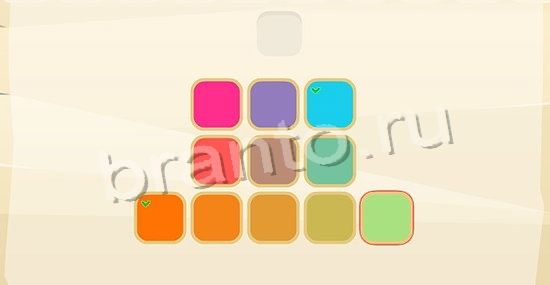 ответы на игру Цвета в одноклассниках уровень 151