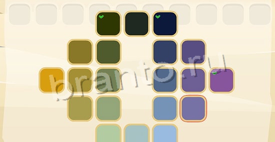 подсказки на игру Цвета одноклассники уровень 152