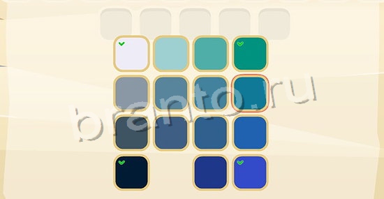 Цвета игра решения одноклассники уровень 158