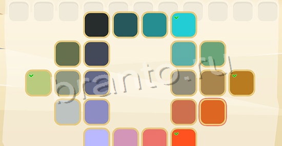 одноклассники Цвета игра відповіді уровень 160