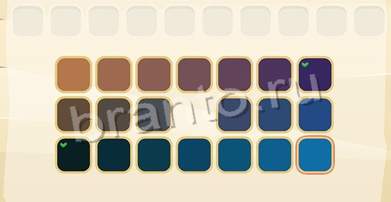 помощь на игру Цвета одноклассники уровень 174