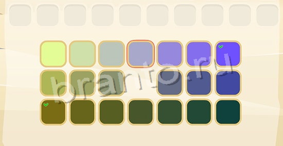 Цвета игра подсказки в одноклассниках уровень 187