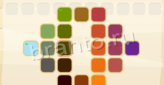 відповіді на игру Цвета в одноклассниках уровень 195