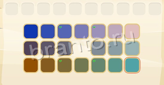 одноклассники Цвета игра відповіді уровень 200