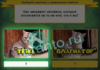 ответы на игру в одноклассниках Выбирайка Уровень 3276