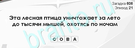 ответы на игру в одноклассниках Загадки Сфинкса Уровень 606