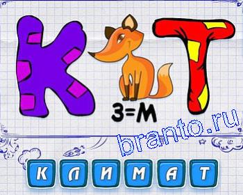 Разгадки к игре ребусомания: К, лиса, Т