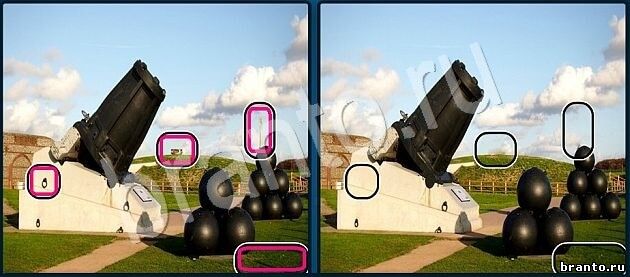 ответы Найдите отличия на двух картинках Уровень 1189