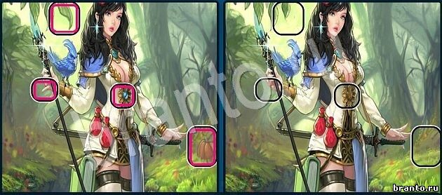 ответы Найди отличия Уровень 1190