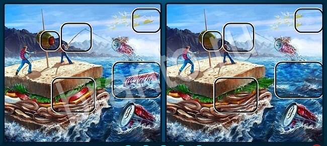 Найдите отличия помощь в картинках Уровень 1786