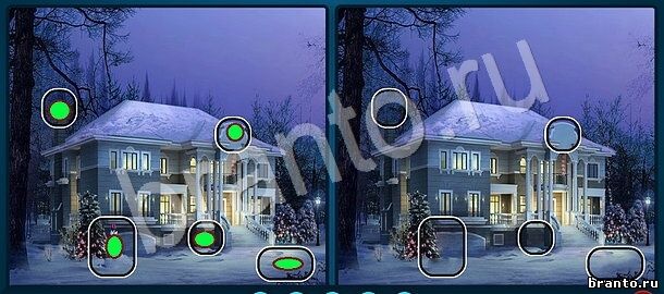 Найдите отличия на двух картинках ответы Уровень 1075 зима