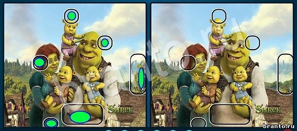 решебник на игру Найдите отличия Уровень 1078 Шрек
