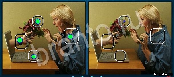 Найдите отличия прохождение игры Уровень 1088 девушка с ноутбуком