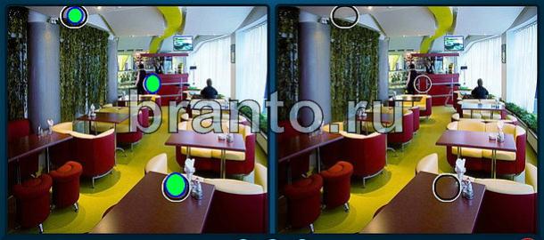 ответы Найдите отличия Уровень 1088 кафе с красными столами