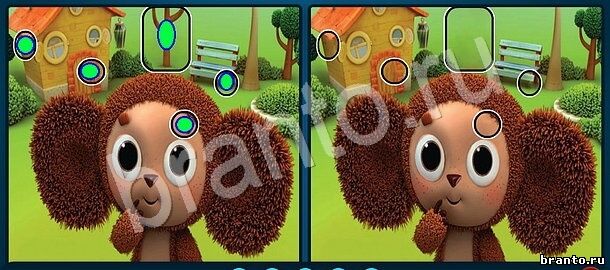 Найдите отличия игра ответы Уровень 1129 Чебурашка