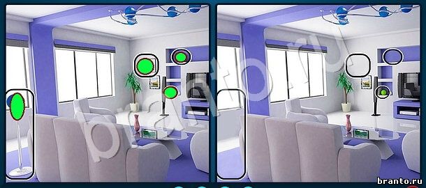 прохождение на игру Найдите отличия Уровень 1146 белая комната