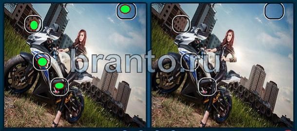 ответы на игру Найдите отличия в контакте Уровень 1148 девушка на мотоцикле