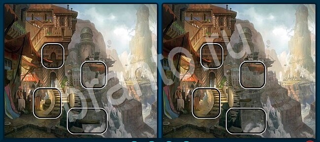 Найдите отличия в контакте решения Уровень 1263 три богатыря на конях