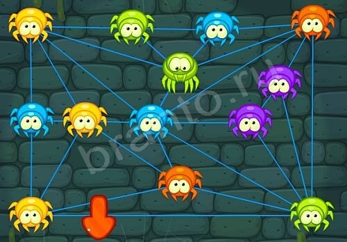 Паучки игра ответы Уровень 73