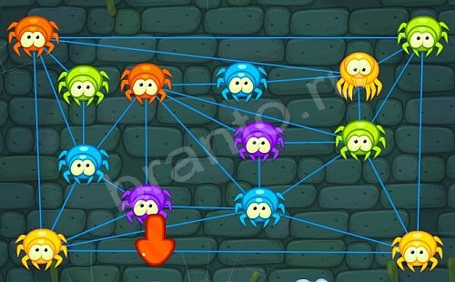 игра Паучки помощь Уровень 79