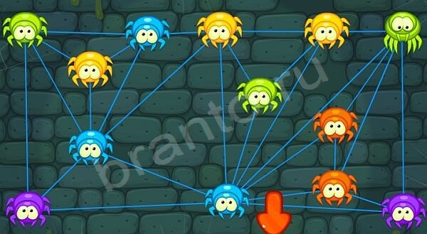 Подсказки на игру Паучки Уровень 82