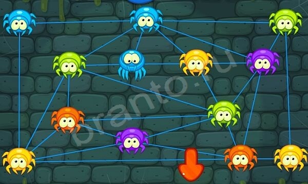 Решения на игру Паучки Уровень 83