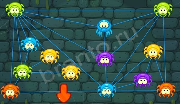 Паучки решения Уровень 92