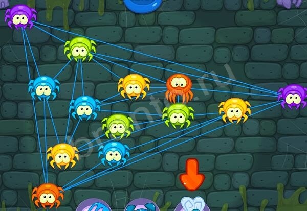 Игра Паучки подсказки Уровень 98