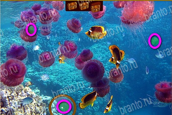 Решения на игру Сокровища морей в контакте Уровень 64