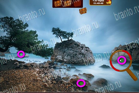 Решения на игру Сокровища морей в контакте Уровень 454