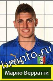 відповіді на игру Угадай футболиста ГРУППА D Италия