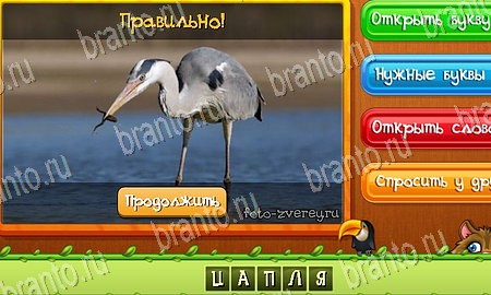 Решения на игру Угадай животных Эпизод 6 Уровень 129