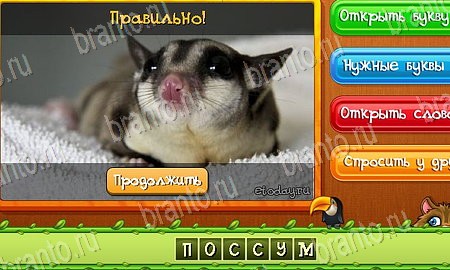 решебник на игру Угадай животных Уровень 472